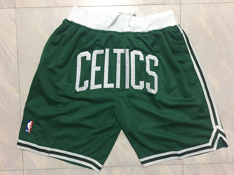 Men 2019 NBA Nike Boston Celtics green shorts